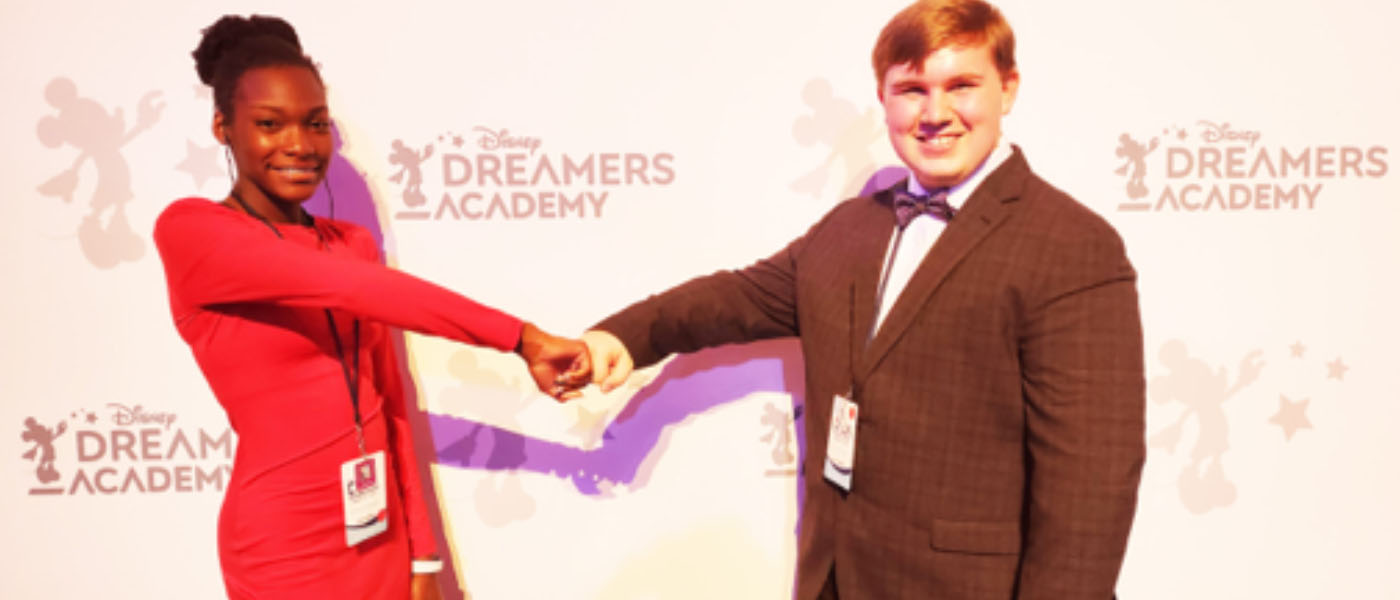 Disney Dreamers Academy rertunred in person this year with a rigorous schedule and classes inside the Disney University Campus. Local Jacksonville Dreamers Christianna Alexander and Zachary Andrews were ecstatic when they arrived on the campus.