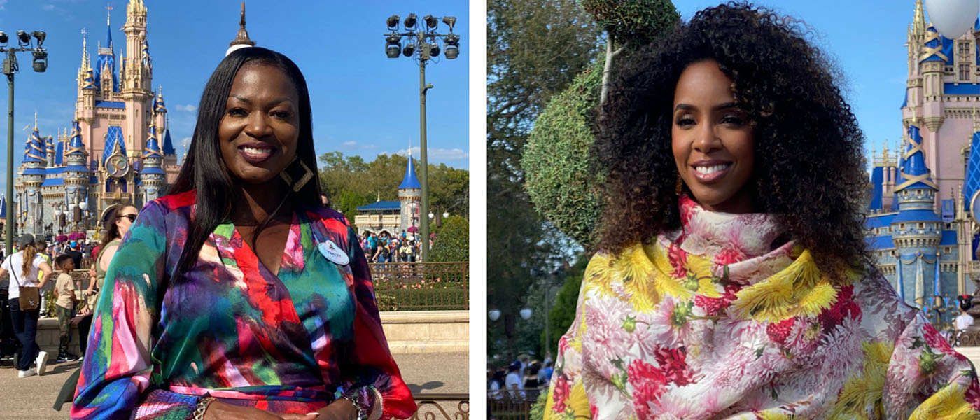 (Left: Tracey Powell, Vice President of Pricing & Revenue Management of Walt Disney Parks & Resorts. Right: Kelly Rowland, Grammy-Award Winning Artist. Photo Credit: Alexis Grace/The Atlanta Voice)