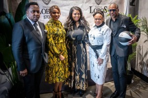 Outkrowd Restaurant Group co-owner Chris Simon, with Maryland’s first lady Dawn Moore, Chief Executive Officer of Lobos 1707 Tequila and Mezcal Dia Simms, Outkrowd Restaurant Group co-owner Jada McCray and John Lee.