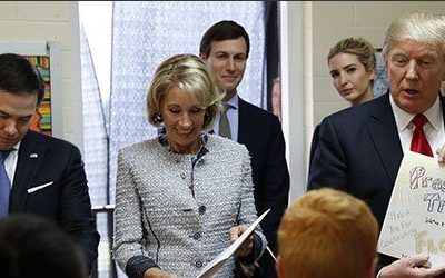 Where in the World Is Betsy DeVos? Track Her School Visits With Our New Tool