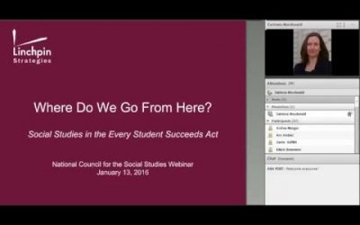 01-13-2016 – Social Studies in the Every Student Succeeds Act: Where do we go from here?