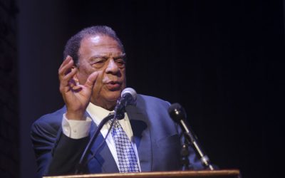 Former UN Ambassador Andrew Young Addresses Buffalo State Upward Bound Students