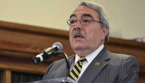 Rep. G.K. Butterfield (D-N.C.) hosted a panel discussion on expanding opportunities in STEM careers for young minorities, during the 2017 CBC ALC in Washington, D.C. This photo was taken during a 2015 panel discussion on the federal government sequester at Howard University.