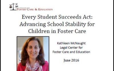 VIDEO: Every Student Succeeds Act provisions for Foster Care children with disabilities
