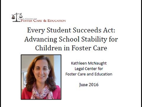 VIDEO: Every Student Succeeds Act provisions for Foster Care children with disabilities