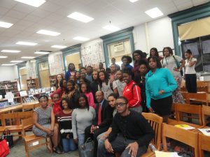 HistoryMaker Jesse White visits Lincoln Park High School in Chicago as part of the 2014 Back to School Day. (Courtesy Lincoln Park High School)