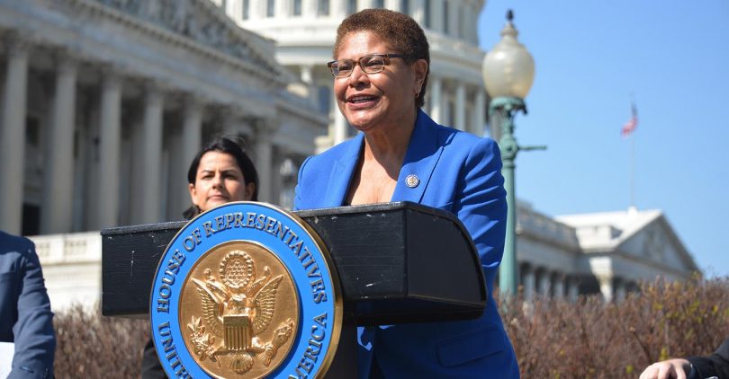 Rep. Karen Bass and House Democrats hosted a press conference to discuss the Trump administration's proposal to separate migrant families and place separated children in foster care. (courtesy photo)