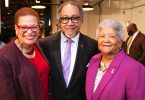 Attending the Annual Congressional Black Caucus Foundation Avoice Heritage Celebration are (left to right:) Julianne Malveaux, Dr. Benjamin F. Chavis, Jr. President and CEO of the National Newspaper Publishers Association (NNPA) and Dorothy R. Leavell, NNPA Chairman of the board and Publisher of the Chicago and Gary Crusader Newspapers.