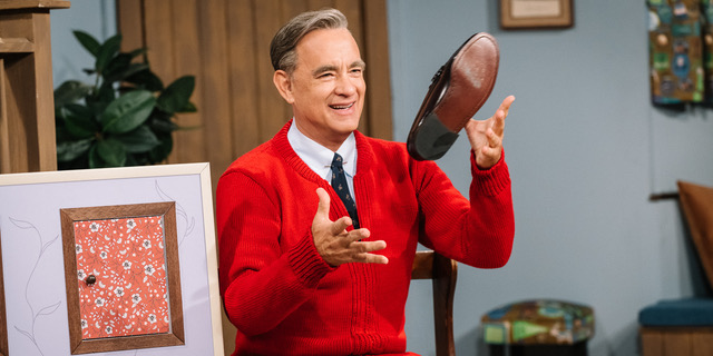 Tom Hanks stars as Mister Rogers in TriStar Pictures' A BEAUTIFUL DAY IN THE NEIGHBORHOOD. Photo by: Lacey Terrell