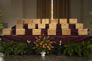 “We honor the lives of those who have gone before us and place in remembrance with dignity and respect the sacred remains of those nineteen people,” said New Orleans Mayor LaToya Cantrell. “As Mayor of New Orleans and on behalf of our citizens in the spirit of divine love, we pray that they will forever rest in God’s perfect peace.”/Malachi Casimire, Dillard University