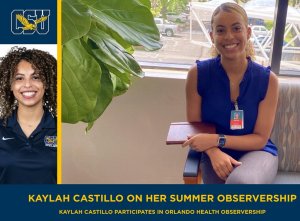 Coppin State bowler Kaylah Castillo participates in Orlando Health summer Observership