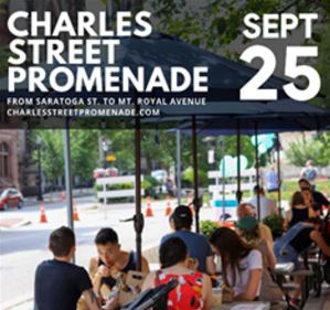 Charles Street Promenade returns Saturday, 9/25 – closing Baltimore’s Main Street to cars