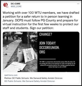 WTU demands safety amendments before return to in-person learning