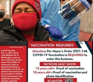 Washington D.C. enforces vaccine requirement