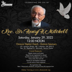 Dr. Henry Mitchell’s Celebration of Life!