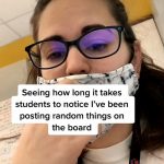 Read-Y To Go: Teacher Writes Random Things On The Board To Check Students Are Paying Attention