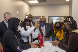 James Clyburn, US Congress Majority Whip Visits students at Bowie State University