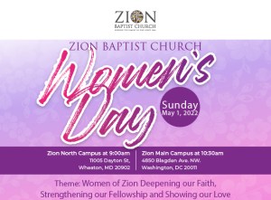 Zion Baptist Church Women’s Day