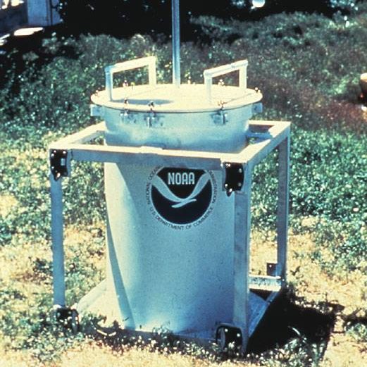 National Severe Storms Laboratory researchers attempted to intercept a tornado with TOTO, a 55-gallon drum, in order to study such storms. The effort inspired a pair of screenwriters to create the 1996 blockbuster movie, “Twister.” (NOAA National Severe Storms Laboratory)