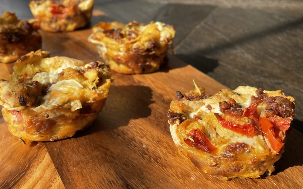 THE BAKE: Chorizo Bread Pudding