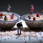 Sur-rail Art: Artist Uses Miniature Railway Figurines To Create Life-like Images