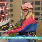 This Morning TV’s Josie Gibson Abseils Down London’s Television Centre In Spider-Man Costume