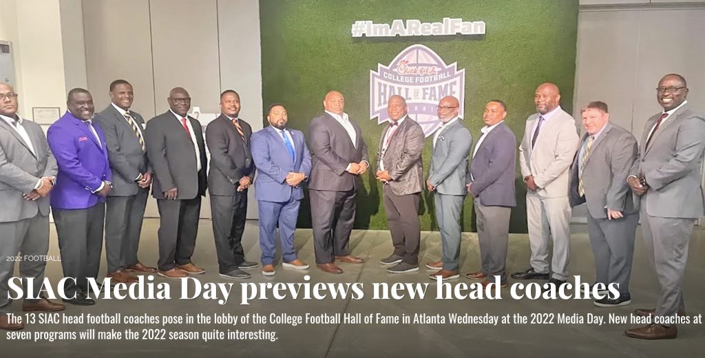 Seven new coaches in 2022 SIAC football