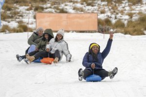 Tiny African kingdom has skiing as Europe sweats summer heat