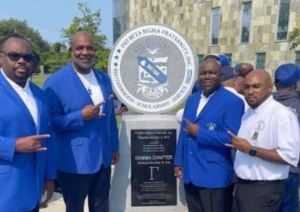 Phi Beta Sigma’s  Gamma Chapter unveils monument on Morgan State University campus