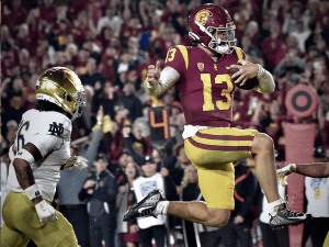 USC Trojans March on by Beating Notre Dame 38-27