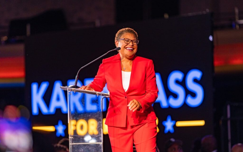 In Historic Win, Rep. Karen Bass Is Elected First Black Woman Mayor of L.A.