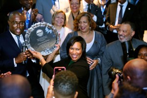 African American Mayors Association awards Marion Barry Jr. Award to D.C. Mayor Muriel Bowser