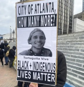 Violent protest in downtown Atlanta over killing of activist