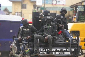 Nigeria police deploy for security before presidential vote