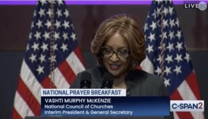 Bishop Vashti Murphy McKenzie challenges National Prayer Breakfast attendees to love as Jesus did