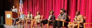 Black professional and collegiate athletes gather at Bowie State University for straight talk about racial and social justice in sports