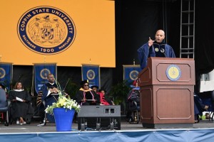 Gov. Wes Moore delivers commencement speech to Coppin State University grads