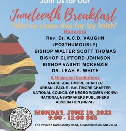 AFRO to host Juneteenth breakfast “We’ve Come This Far By Faith”