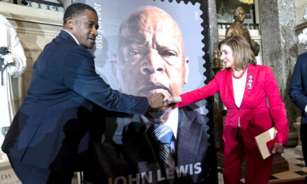 Stamp in honor of John Lewis unveiled in Capitol ceremony