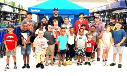 AJ McCarron, youngsters warm up for football camp by shopping