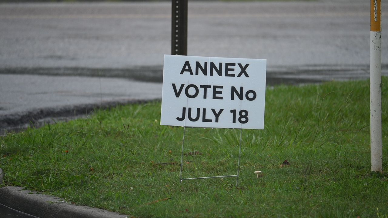 annexation sign