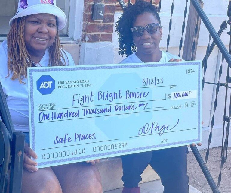 Fight Blight Bmore receives $100,000 donation for their work in revitalizing Baltimore