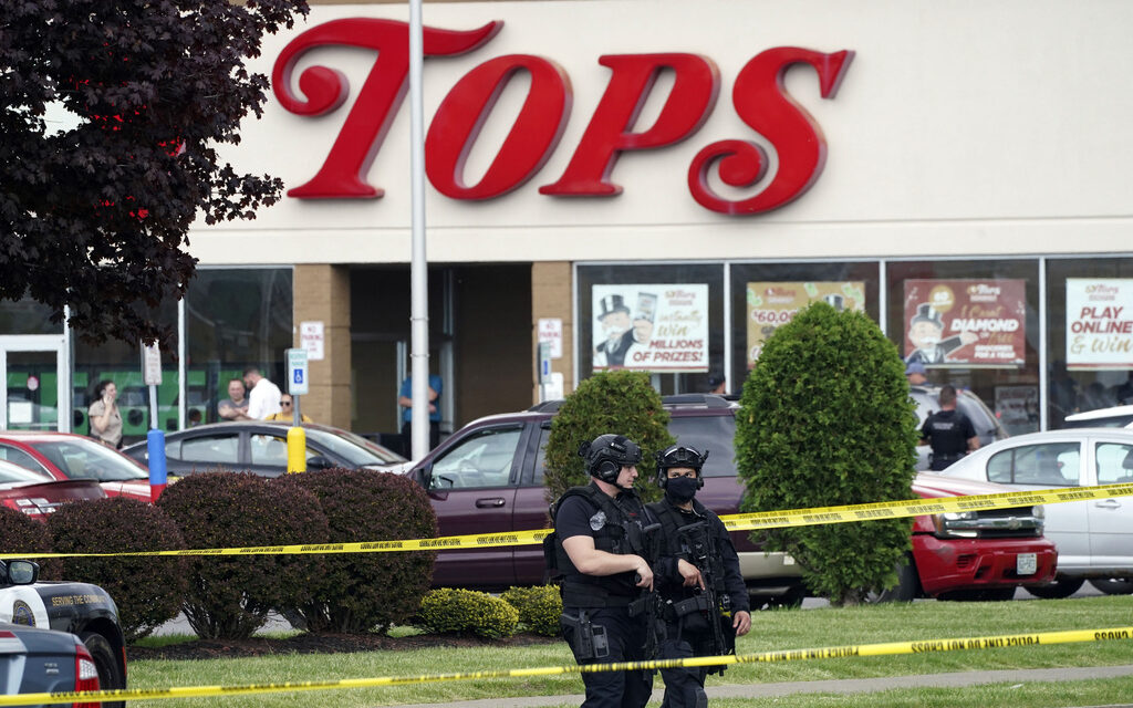 Buffalo shooting survivors say social media companies and a body armor maker enabled the killer