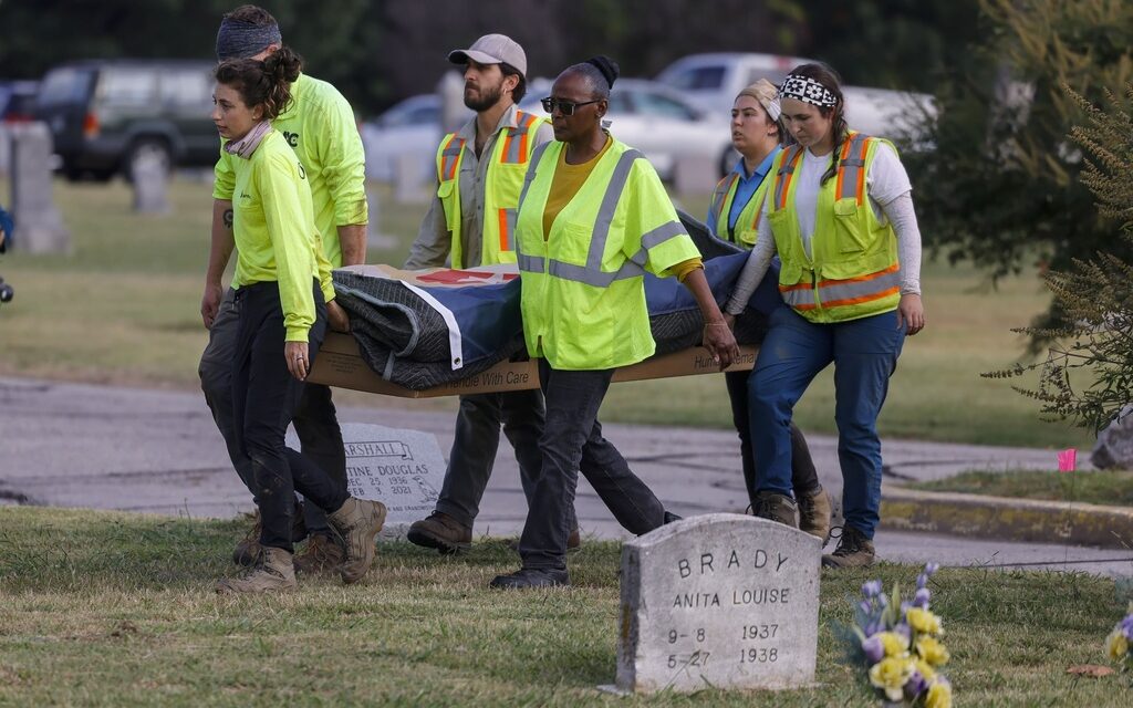 Remains exhumed from a Tulsa cemetery as the search for 1921 Race Massacre victims has resumed