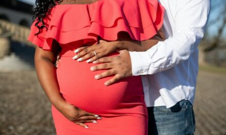 Advocates and family members speak on the Black Maternal Health Momnibus Act