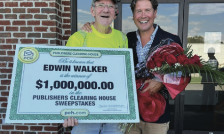 Alabama man wins $1 million from Publisher’s Clearing House, but isn’t home to collect