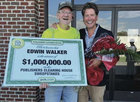 Alabama man wins $1 million from Publisher’s Clearing House, but isn’t home to collect