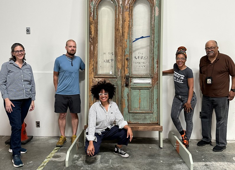 Historic AFRO doors acquired by Afro Charities at auction