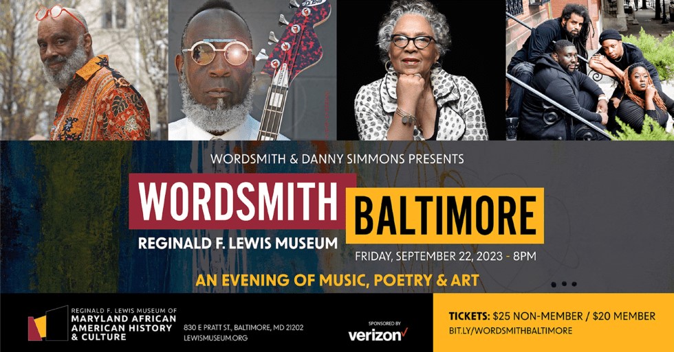 PRESS ROOM: The Lewis Museum welcomes philanthropist Danny Simmons as he blends poetry, art and jazz to honor Derrick Adams in WordSmith series during Artscape weekend