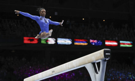 Simone Biles wins 6th all-around title at worlds to become most decorated gymnast in history